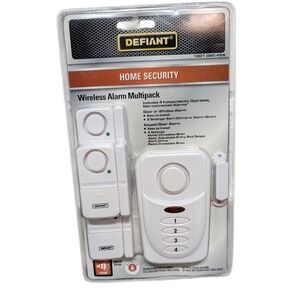 New Defiant Wireless Home Security Door/Window Alarm Kit